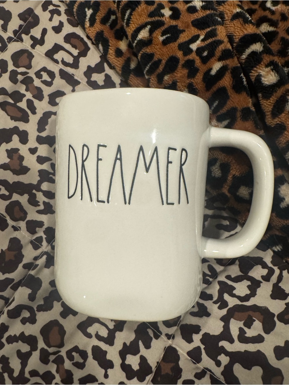 Rae Dunn Dreamer White Ceramic Mug